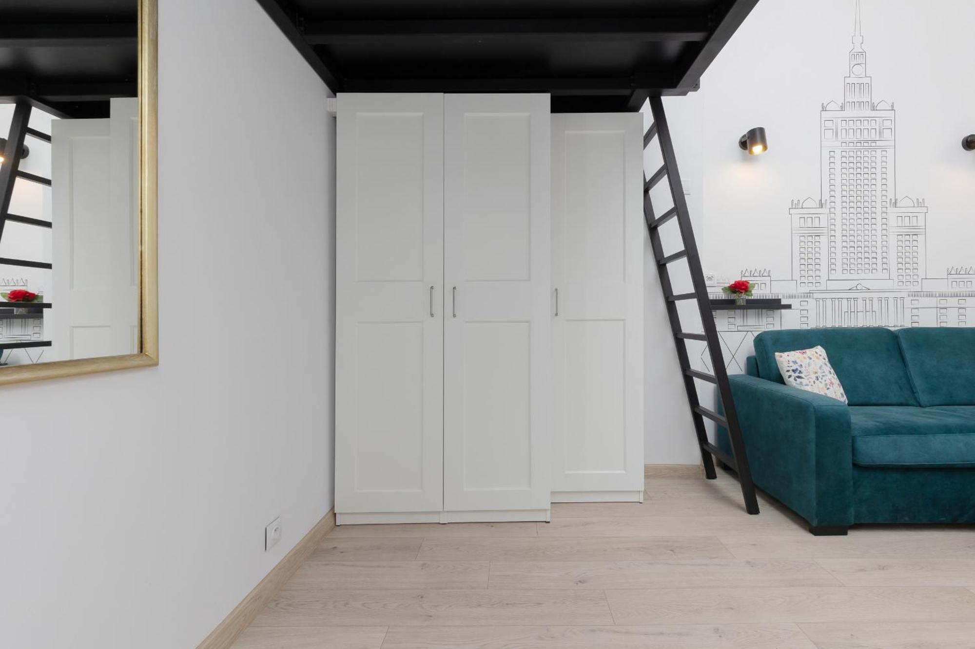 Aleja Wyzwolenia Studio with Mezzanine Warsaw Downtown by Noclegi Renters Exteriér fotografie