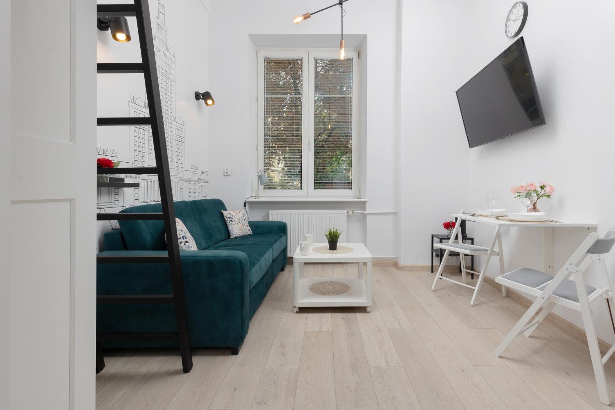 Aleja Wyzwolenia Studio with Mezzanine Warsaw Downtown by Noclegi Renters Exteriér fotografie