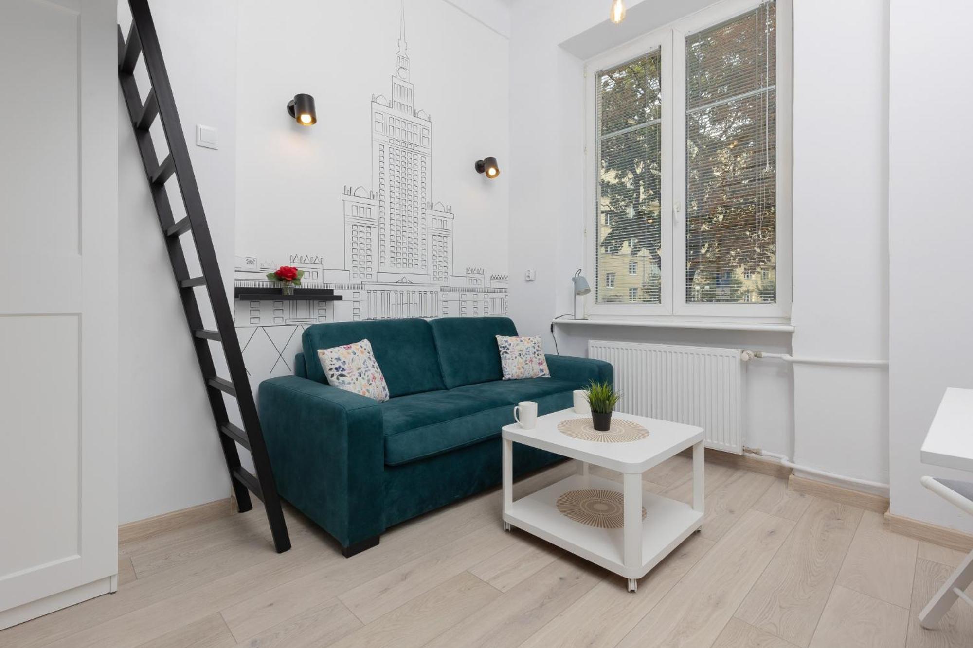 Aleja Wyzwolenia Studio with Mezzanine Warsaw Downtown by Noclegi Renters Exteriér fotografie